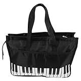 Milisten Blatt Blatt Musikpartitur-container Schulter Falten Geigenkoffer Fall Violine Halter Für Instrumentenzubehör Aufbewahrungstasche Für Musikpartitur Nylon Black