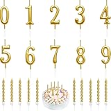 Volle Runde Mädchen Tiara Königin,Happy Birthday Tortendeko,12 Stückes Gold Spiral Geburtstagskerzen für Kuchen,für Hochzeit Prom Geburtstag Party