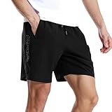 Generisch Kurze Sporthose Herren Sport,sportbekleidung für Herren mit reisverschlusstaschen Basketball Shorts Herren Einfarbige Laufhose Herren kurz 3XL Box Hosen Herren Laufhose Herren kurz Tages