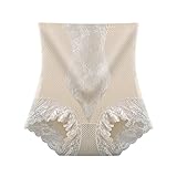Bequeme hohe Taillen-dünne Gamaschen-Nahtloser Körper, der Gesäß-Frauen-Schlüpfer formt Bauch Weg Unterwäsche Damen (Beige, XXL)