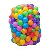 Generisch 50 Bunte Bälle für Bällebad 5,5cm Babybälle Plastikbälle Baby Spielbälle