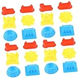 TOYANDONA 30 Stück Teiliges Sandspielzeug aus Robustem Kunststoff Tragbar und Sicher für Sandburgen Bauen Vielseitig für Strand Garten und Indoor Spiel Geschenk Kreativität Zufällige Farbe