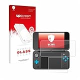 upscreen Schutzglas für New Nintendo 2DS XL Schutzfolie, Glas-Folie [Klar, 9H Panzerschutz, Anti-Fingerprint]
