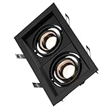 Toddmomy LED Einbaustrahler Gehäuse Downlight Trim Ring Einstellbar Spot Halterung Einbaurahmen für Küche Wohnzimmer Flur Gewerbe Deckenmontage