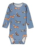NAME IT Baby-Jungen Nbmkingo Ls Body, Coronet Blue, 68