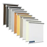 TEXMAXX® Verdunklungsrollo ohne Bohren - 80 x 100cm (Stoffbreite 76 cm) - in Grau/Thermo Rollos für Fenster ohne Bohren/Fensterrollo innen ohne Bohren/Thermorollo ohne Bohren inkl. Zubehör