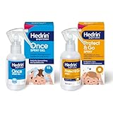 Hedrin Vorteilspack - 1 x ONCE Spray Gel (60 ml) + 1 x Protect und Go Spray (100 ml) - Set zur Beseitigung und Vorbeugung von Kopfläusen und Nissen - gut verträglich klinisch getestet