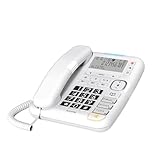 ALCATEL TMAX 70 - Schnurgebundenes Festnetztelefon für Senioren - Großes Display - Große Tasten - Freisprechfunktion - Audio Boost - Anrufsperre - Extra lauter Klingelton - Weiß