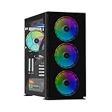 YEYIAN Gaming PC AMD Ryzen 7 9700X und Nvidia GeForce RTX 4070 Super OC 12GB GDDR6X | 32GB DDR5 6000MHz RGB | 2TB SSD NVMe Gen4 | WiFi 6 + BT 5.2 | Ethernet | Win 11 Pro