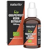 BIO Grapefruitkernextrakt, 1200 mg Bioflavonoide/100 ml, zertifizierte Bio-Qualität, vegan und in Deutschland hergestellt, leicht und sauber anzuwenden