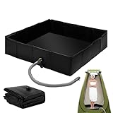 Tragbare Duschbasis, zusammenklappbare Duschabtrennung, Abflussbecken, wasserdicht, erhöhte Höhe, Zeltmarkise, Boden für Wohnmobil, Campingplatz