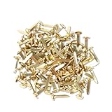 100 Stück Mini Brads Musterbeutelklammern,Metall Rundkopfklammern Scrapbooking Brads Musterklammern,für Schule Büro Papier Briefklammern Basteln Handwerk DIY