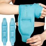 Comfytemp Kühlmanschette Handgelenk mit Klettverschluss（2 Stück）,Gel Kühlpads für Karpaltunnelschmerzen Arthritis und SehnenscheidenEntzündung,Kalt Warm Kompresse Kühlpack