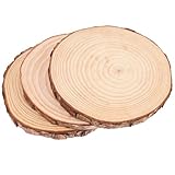 Veemoon 3 Stück Teiliges Holz-trittsteine Gartenplatten Wetterfest Dekorative Gehwegplatten für Außenbereiche Garten Terrasse und Rasen