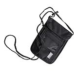 CHILDWEET Taschen zum Aufhängen am Hals kreditkartenhalter Credit Card Holder travel Storage Bag Anti-Diebstahl-Reisetasche wasserdichte Reisetasche Kredit Brieftasche Handytasche Black