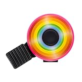 Fahrradklingel für Kinder - Pink mit Regenbogen - Klingel ideal für Kinderfahrrad, Fahrrad und Laufrad - tolle Motive für Mädchen und Jungen