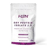 HSN - Sojaprotein Isolat | Vegan Protein | Veganes Protein mit Stevia | Soy Protein Isolate | Glutenfrei, cholesterinfrei, GVO-frei, zuckerfrei, laktosefrei | Geschmacksneutral, 2Kg