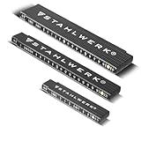 STAHLWERK Zollstock 3er Set 1 | 2 | 3 Meter präziser Kunststoff-Gliedermaßstab | Meterstab | Maßstab | Maßband | Metermaß mit gut ablesbaren metrischen Ziffern