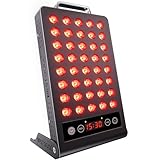 Bestqool Rotlichttherapiegerät, 660 nm 850 nm Infrarotlichttherapie mit Timer, klinische Qualität, hohe Leistung, Rotlicht-Panel. 50W