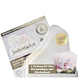Millis Zaubertücher – Bekannt aus 'Die Höhle der Löwen' – Windeleinlagen | Linderung bei Windeldermatitis | Sanft zur Babyhaut Schadstofffrei Made in Germany (1 x 25er Pack inkl. Märchenbuch)
