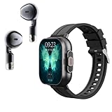 Ejoyous Smartwatch mit Kopfhörer, 2 in 1 Smart Uhr mit Kopfhörer Drin Bluetooth Sportuhr Fitnessuhr für Herren Frauen, 2.01‘’ HD Großes Display Schlafmonitor Fitness-Tracker