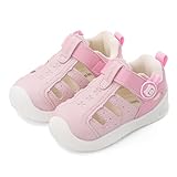 MK MATT KEELY Lauflernschuhe Baby Sommer Sandalen Geschlossene Zehen Mädchen Jungen Kinder Barfuß Sandale,Rosa,EU23(CN20)