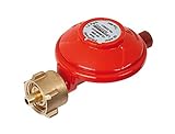 ROTHENBERGER Industrial Gasdruckregler 50 mbar für Propangasflaschen | Druckminderer mit Gasschlauch-Anschluss | Messing-Bauteile für Heiz-, Koch- und Grillgeräte, Camping & Caravanning | 035921E