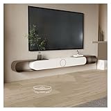 TV-Ständerschrank Ausziehbarer schwebender TV-Ständer, an der Wand montiertes Entertainment-Center mit Stauraum und offenem Regal, moderner Medienkonsolenschrank for Wohnzimmer und Schlafzimmer TV-Stä