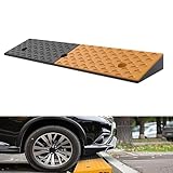 8cm 9cm 10cm Hoch Auffahrrampe Für Auto, Gummi Türschwellenrampe Bordsteinrampe, Tragbar Auffahrhilfe Auffahrkeil Für Rollstühle Motorrad Motorrad(100x30x15cm/39.37x11.81x5.91in)