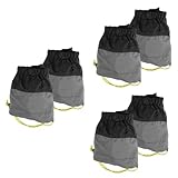 Toyvian 3 Paare wasserdichte sandfeste Schuhabdeckung für Wanderschuhe Wandern Männer Gaicher für Trailrunning Beinholster schuko Steckdose Wandergeräte kreativer Beinschutz 20d Schwarz