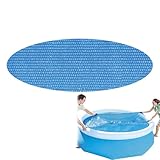 xowwyue Solarmatte - Pool Solarfolie Mit Luftblasen - Isolierfolie Wärmehaltende Schwimmbadabdeckung Klappbar Für Poolseite Wassererwärmung Boden