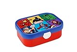 Mepal - Lunchbox Campus - Bento Lunchbox für Kinder - Brotdose mit Bento-Fach & Gabel - Meal Prep Box mit Clip-Verschluss - BPA-frei & Spülmaschinenfest - 750 ml - The Avengers