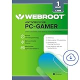WEBROOT Antivirus für PC-Gamer 2025 | System Performance Optimizer | 1 Gerät | 1 Jahr | Windows | Aktivierungscode per E-Mail