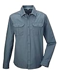 killtec Herren KOS 48 MN WVN SHRT Funktionshemd/Hemd Langarm/Outdoorhemd, deep Water, Large