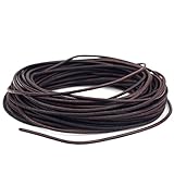 RUBY ca.20m x 2mm Echtes Lederband Lederriemen,Classic Lederband Kette,Lederbänder für Ketten,Lederschnur für DIY-Schmuck Wie Armbänder,Halsketten und Uhrenarmbänder(Braun-2mm)