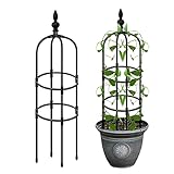 Stronrive Rankhilfe Obelisk - Metall Garten Rankhilfe Pflanzenstützen Rankkäfige Rankhilfe Für Pflanzen Kletterturm Für Blume Rankhilfen Für Kletterpflanzen Spaliere Und Rankhilfen Für Rosen, Reben
