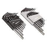 Amazon Basics Innensechskant-Schlüssel-Set, 36-teilig, Zoll/SAE und metrisch