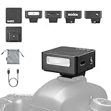 Godox iM20 Kamerablitz,Eingebauter Akku mit 5-Stufen Blitzleistung für Canon/Sony/Fuji/Nikon/Panasonic/Olympus, für Kameras mit Single-Contact Hotshoe