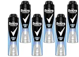 6x Rexona Men Anti Transpirant Spray Cobalt Dry Deospray mit 48 Stunden Schutz gegen Körpergeruch und Achselnässe mit Anti-Transpirant-Technologie 0% Alkohol 150 ml (6er Pack)