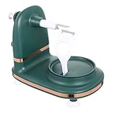 MUELODSIC Manueller Obstschäler für Küche Rotierender Birnenschäler aus Edelstahl und Abs Rutschfestes Design Schnelles Schälen Sicherer Multifunktionaler Fruchtschäler für Früchte