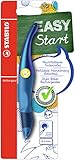 STABILO - Ergonomischer Tintenroller für Linkshänder - EASYoriginal Holograph Edition in blau - Einzelstift - Schreibfarbe blau (löschbar) - inklusive Patrone
