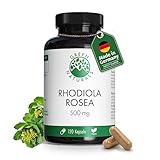 Rhodiola Rosea Kapseln - Hochdosiert: 500 mg pro Kapsel - 4 Monate Vorrat (120 Kapseln) - Green Naturals®