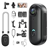LXMIMI Wifi Action Cam, 170° Sportkamera Wifi HD 1080P Mini Sportkamera, Kleine Action Kamera, Fahrrad Video Kamera, Motorrad Helm Kamera mit Vielfältigem Zubehör für Reiten und Haustiere Spaziergänge