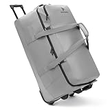 Pactastic große XL Trolley-Reisetasche mit Rollen | 110 Liter - 78 cm | für Männer & Frauen aus veganem Tech-Material