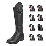 SUEDWIND FOOTWEAR Kinder-REIT-Stiefel »NOVA Kids Fun Leather« – Echtleder – Komfort-Einlegsohle – YKK – Anpassungsfähig – Atmungsaktiv – Austauschbare Oberteile, separat erhältlich - 32 N