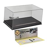 1:24 Druckguss Auto Vitrine mit Parkplatz Szene, Container Organizer, Tischdekoration, Garagen Display für Diorama Sammler, Schwarz