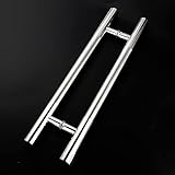 QHLMLL Moderner Eingangstürgriff, Türgriff für Glasschiebetüren, doppelseitige H-förmige Türgriffe für Scheunen-/Schranktüren, 30 cm/50 cm/60 cm/80 cm/100 cm/120 cm/150 cm lang,