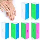 ElevateTech Nagelpolierblock 6 Stück Nagelfeilen Block 4-stufig Entfernt Kanten und Erzeugt Sofort Einen Hochglanz Professionelle Nagelfeilen Polierer zum Formen Glätten und Polieren von Nägeln