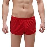 Boxershorts für Herren mit Konturbeutel, atmungsaktiv, Jockstrap, Sportunterstützer, Unterwäsche, Herren-Unterwäsche, Baumwolle, Unterwäsche, Boxershorts, Boyshorts, Ausbuchtung, Laufhose,