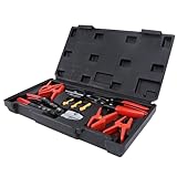 HELEVIA Schlauchklemmen-Zangen-Set, Flexible Metallschlauch-Kneifzange für Autoschlauchleitungen, Kühlerleitungen, Kraftstoffleitungen, Kühlmittelleitungen